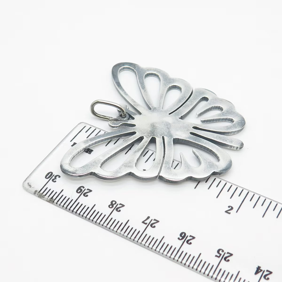 925 Sterling Silver Vintage Butterfly Pendant