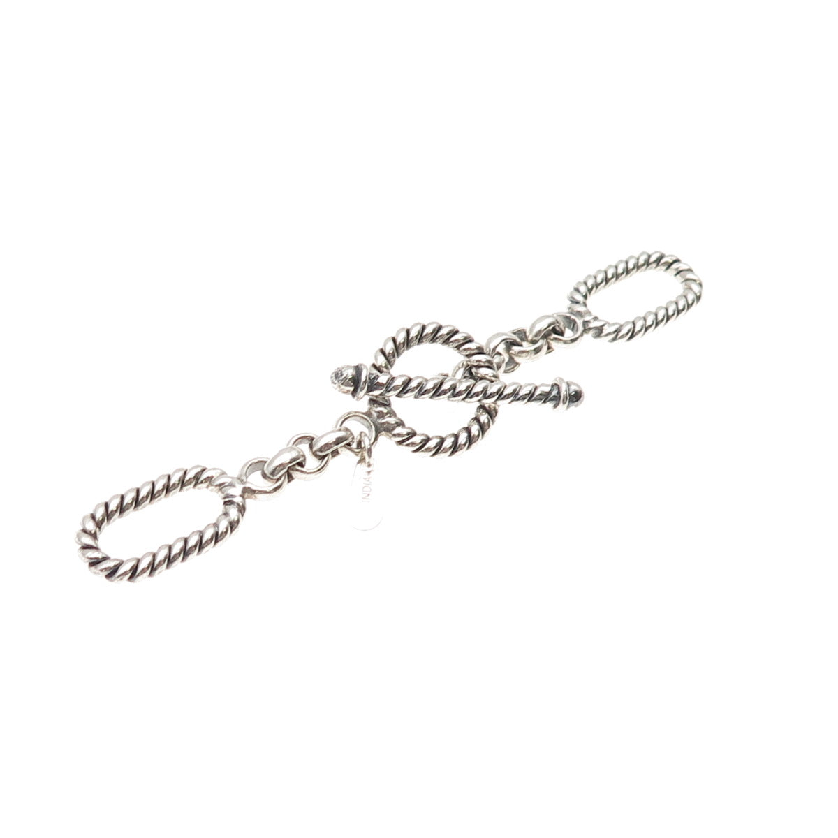 DP Doug Paulus 925 Sterling Silver Vintage Necklace Toggle Lock Clasp