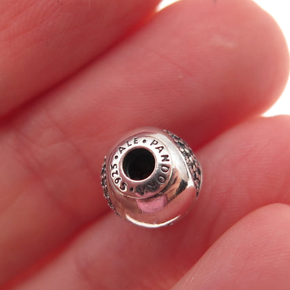 Pandora 925 Sterling Silver C Z Essence Happiness Slide Bead Charm