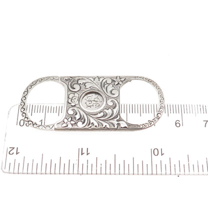 Reinhold Steinecke 925 Sterling Silver Antique 1902 JG Mono Pocket Cigar Cutter