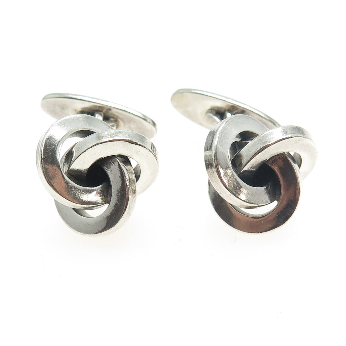 AARRE & KROGS EFTF 925 Sterling Silver Vintage Denmark Twisted Knot Cufflinks