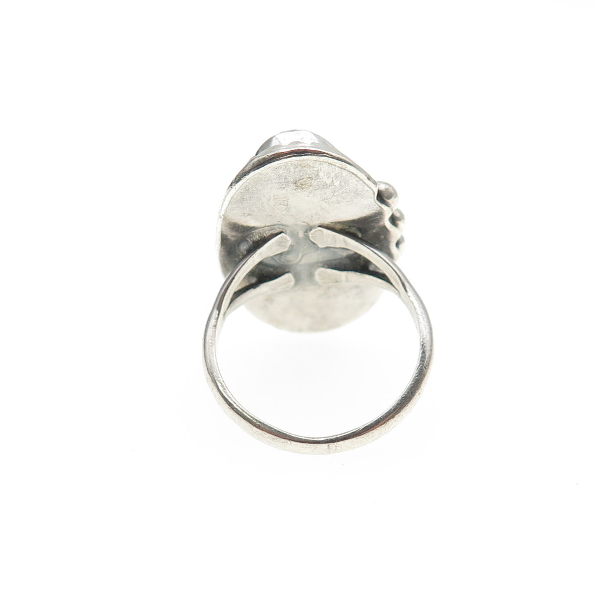 Old Pawn 925 Sterling Silver Vintage Southwestern MOP Tribal Ring Size 5