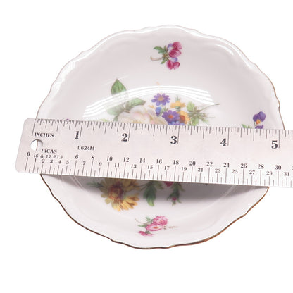 MITTERTEICH BAVARIA Antique SET of 2 "Meissen Floral" Porcelain Cabinet Plates