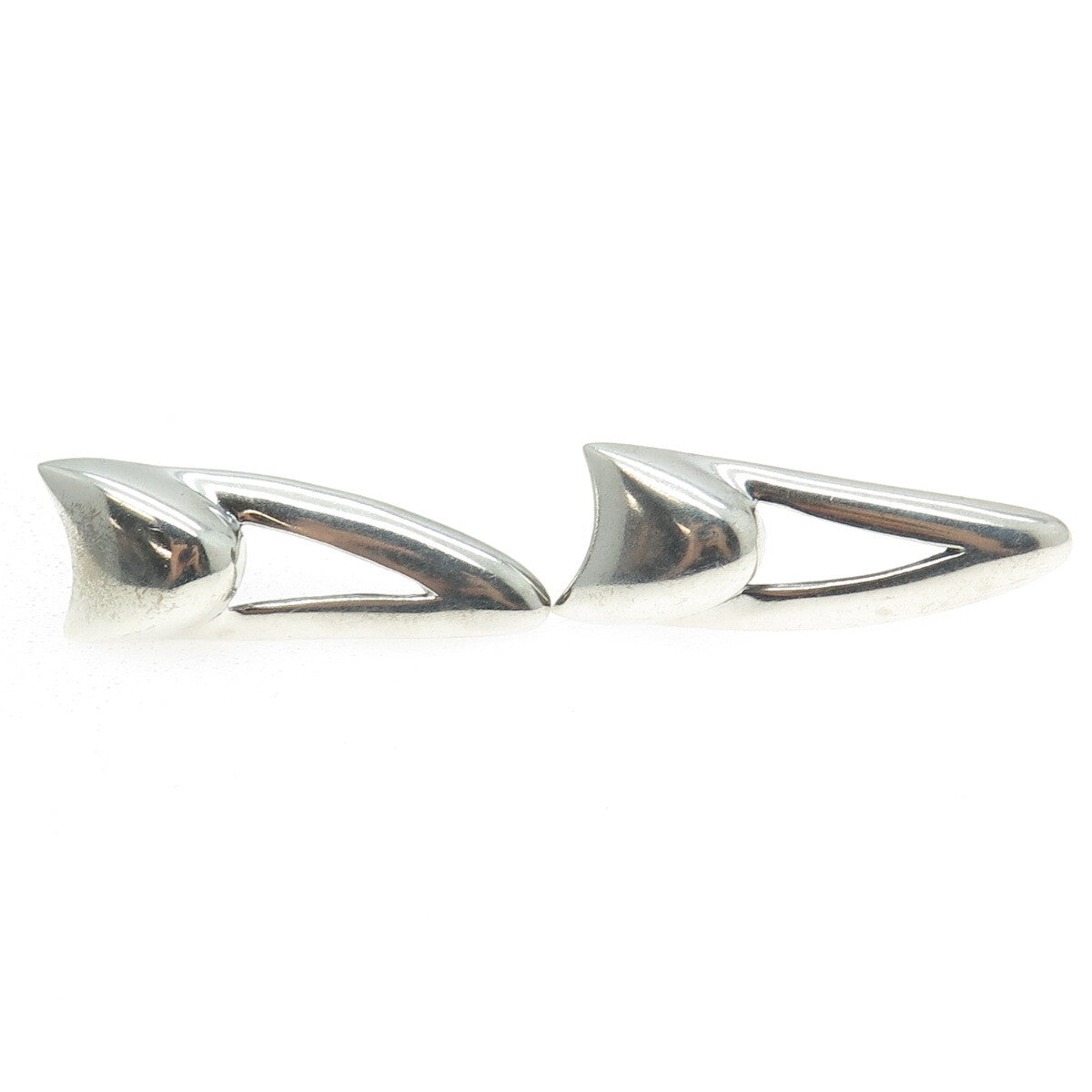 MARTELL 925 Sterling Silver Vintage Door Knocker Earrings