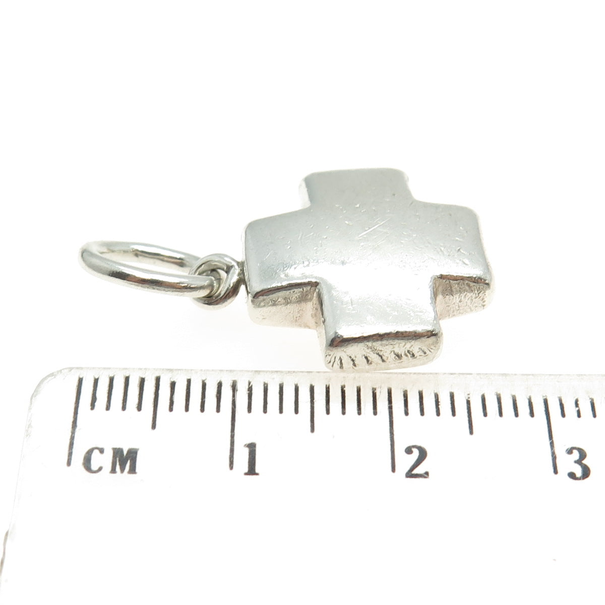 925 Sterling Silver Vintage Cross Charm Pendant