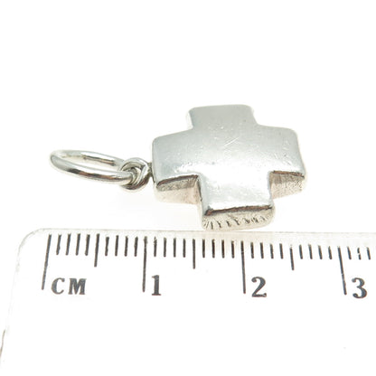 925 Sterling Silver Vintage Cross Charm Pendant