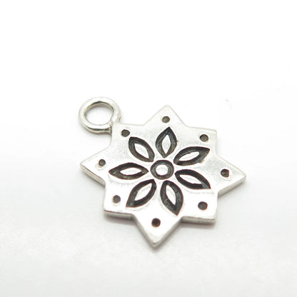 925 Sterling Silver Vintage Ornate Charm Pendant