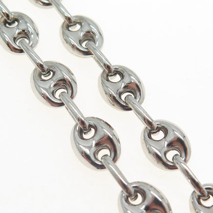 925 Sterling Silver Anchor Mariner Chain Necklace 18"