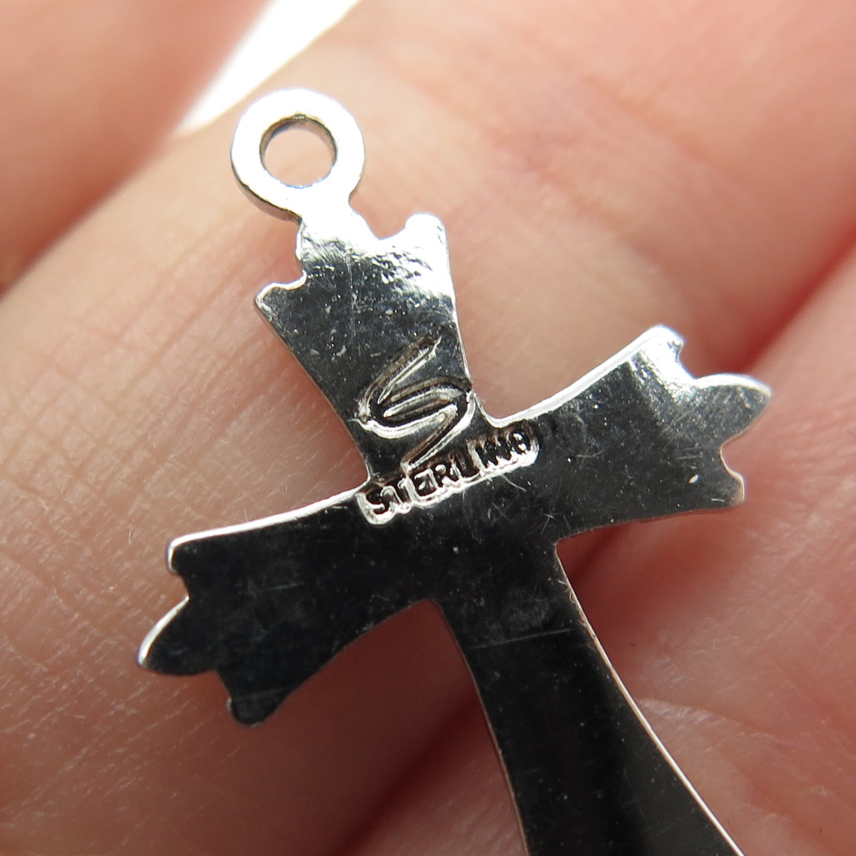 925 Sterling Silver Vintage Cross Pendant