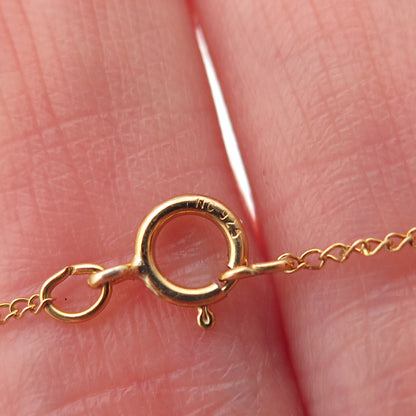 Tru-Kay Sterling Silver Gold Plated Enamel Mom Heart Locket Chain Necklace 18"