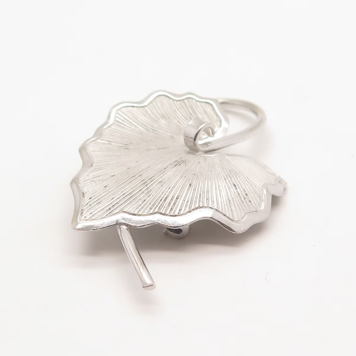 925 Sterling Silver Vintage Beau Leaf Pin Brooch