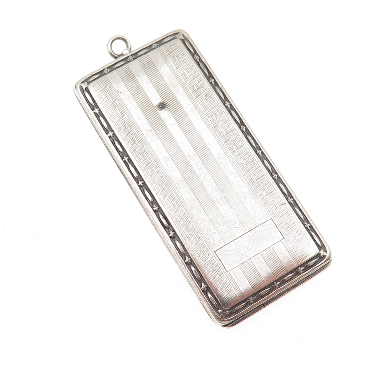 Carter Qvarnstrom & Remington 925 Sterling Antique Chatelaine Stamp Case Pendant