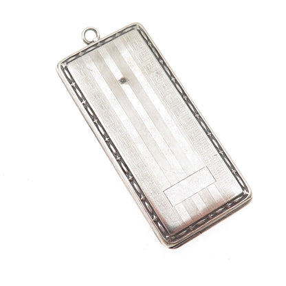 Carter Qvarnstrom & Remington 925 Sterling Antique Chatelaine Stamp Case Pendant
