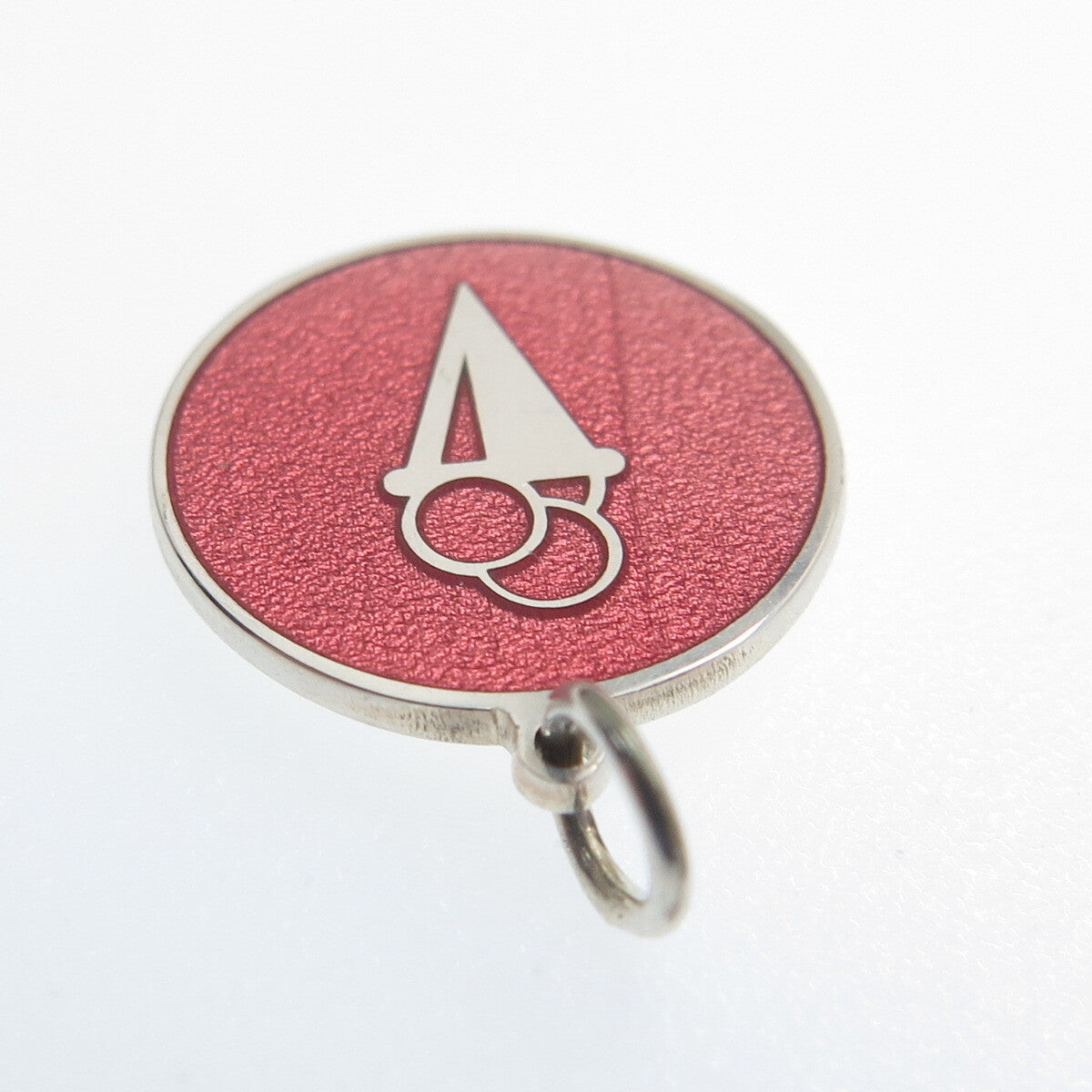 925 Sterling Silver Rose Enamel Ice Cream Round Cut Minimalist Charm Pendant