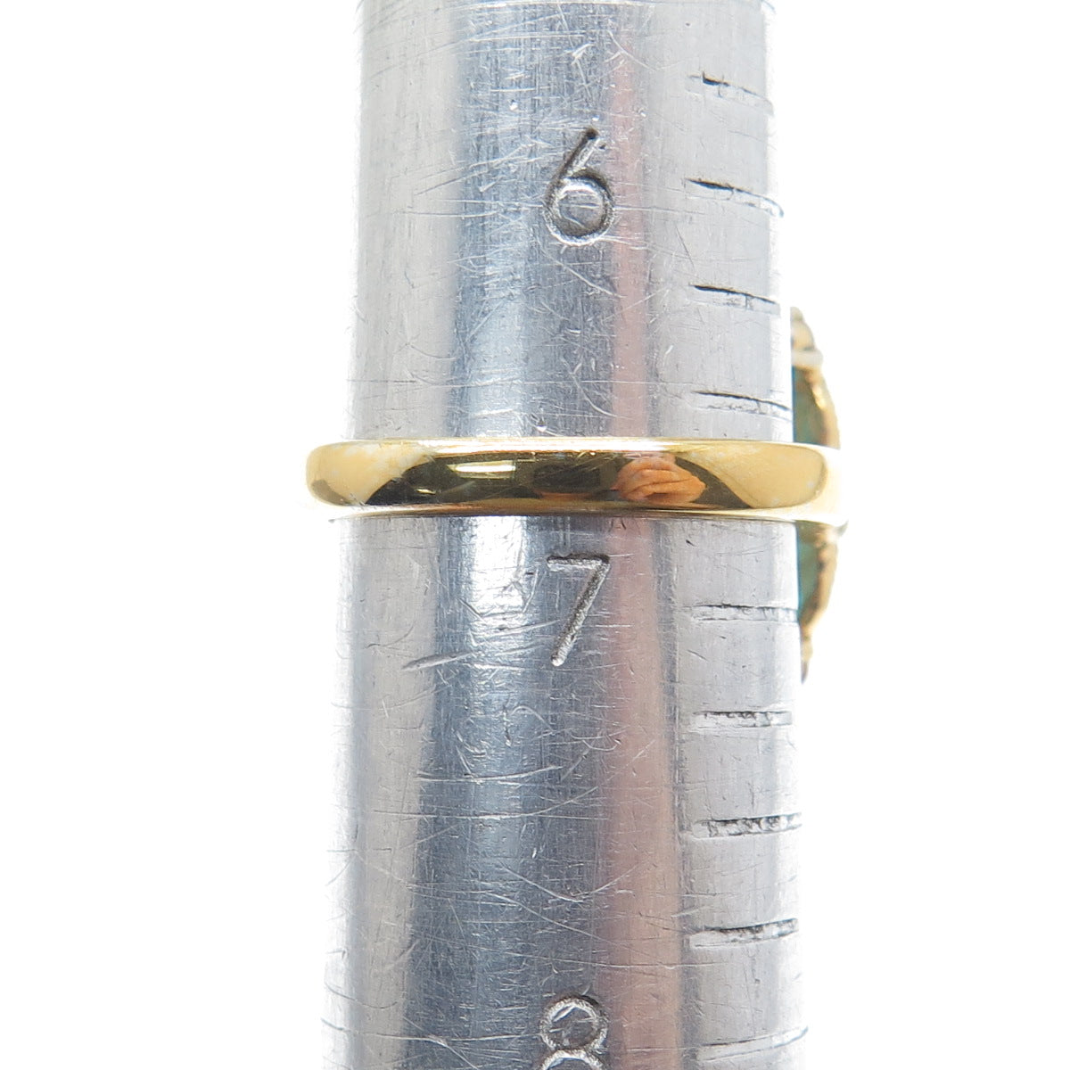 925 Sterling Silver Gold Plated ADI Multi-Color C Z Cluster Ring Size 6.75