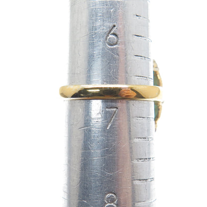 925 Sterling Silver Gold Plated ADI Multi-Color C Z Cluster Ring Size 6.75