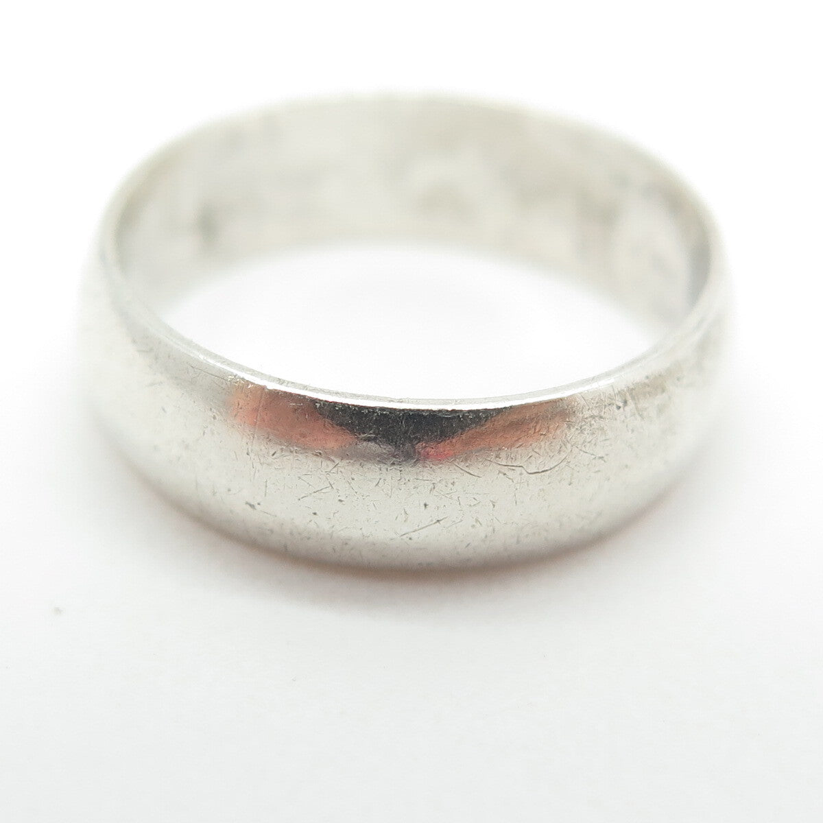 J.D. SCHLANG CO. 925 Sterling Silver Vintage Classic Wedding Band Ring Size 6