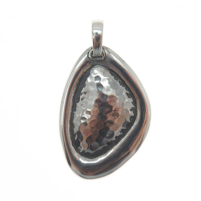 SILPADA 925 Sterling Silver Vintage Israel Hammered Oxidized Pendant