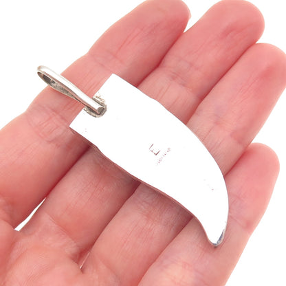 Kenneth Etsitty Navajo Old Pawn Sterling Silver Vintage Turquoise Tribal Pendant