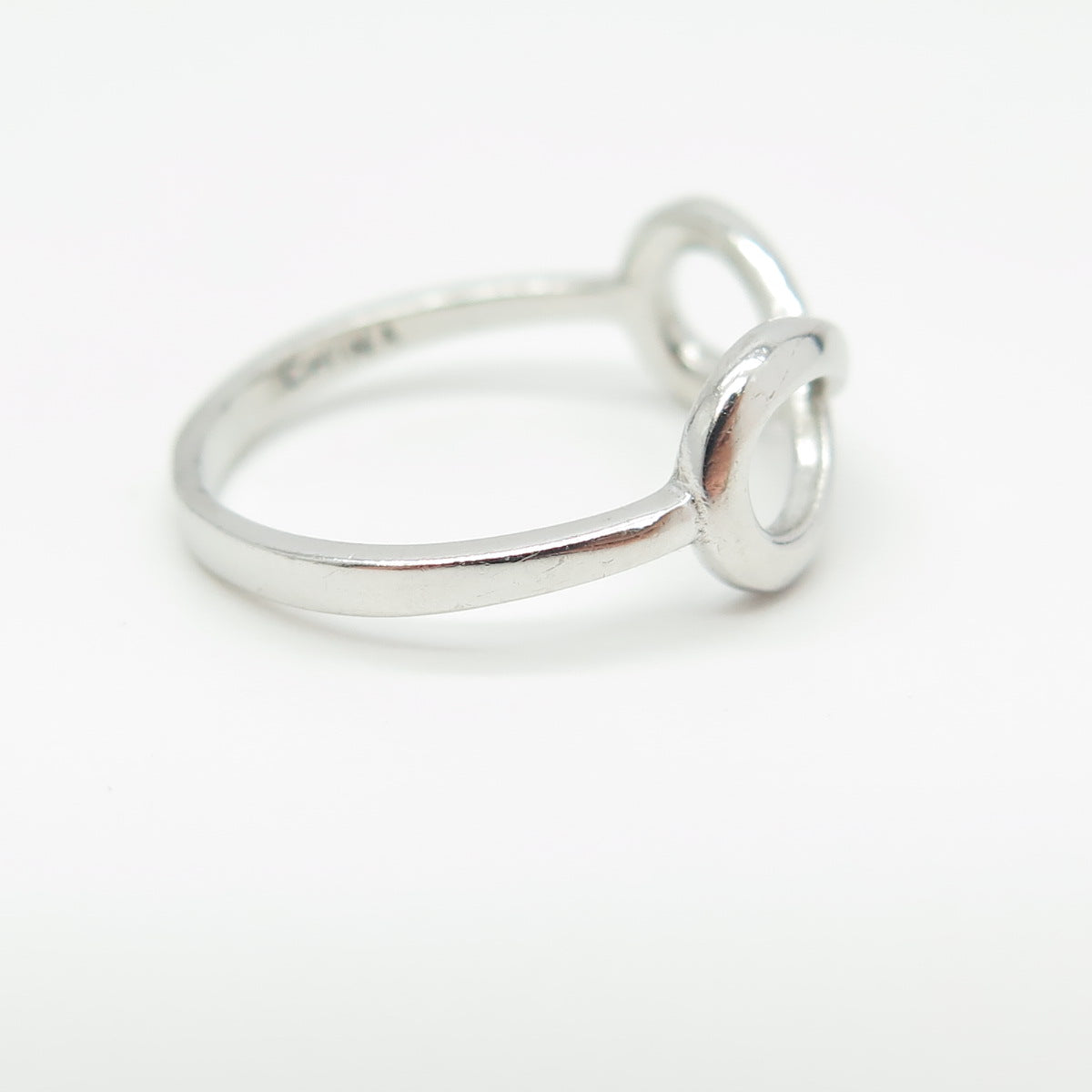 925 Sterling Silver Infinity Ring Size 6.25