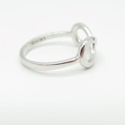 925 Sterling Silver Infinity Ring Size 6.25