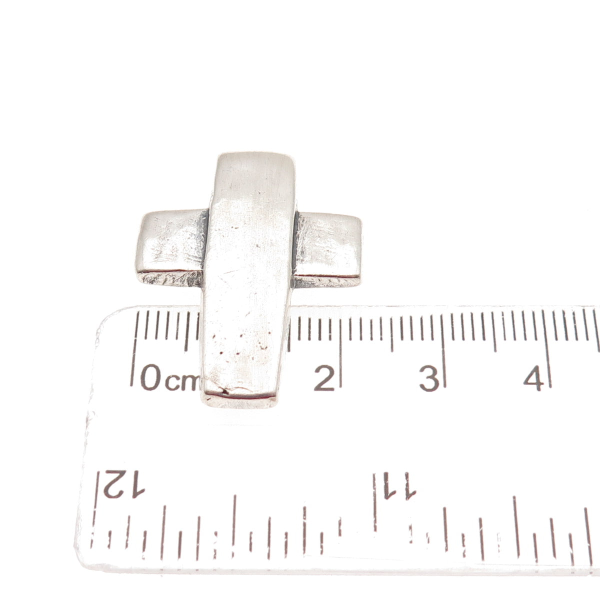 James Avery 925 Sterling Silver Vintage Modernist Cross Slide Pendant