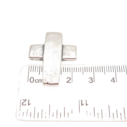 James Avery 925 Sterling Silver Vintage Modernist Cross Slide Pendant