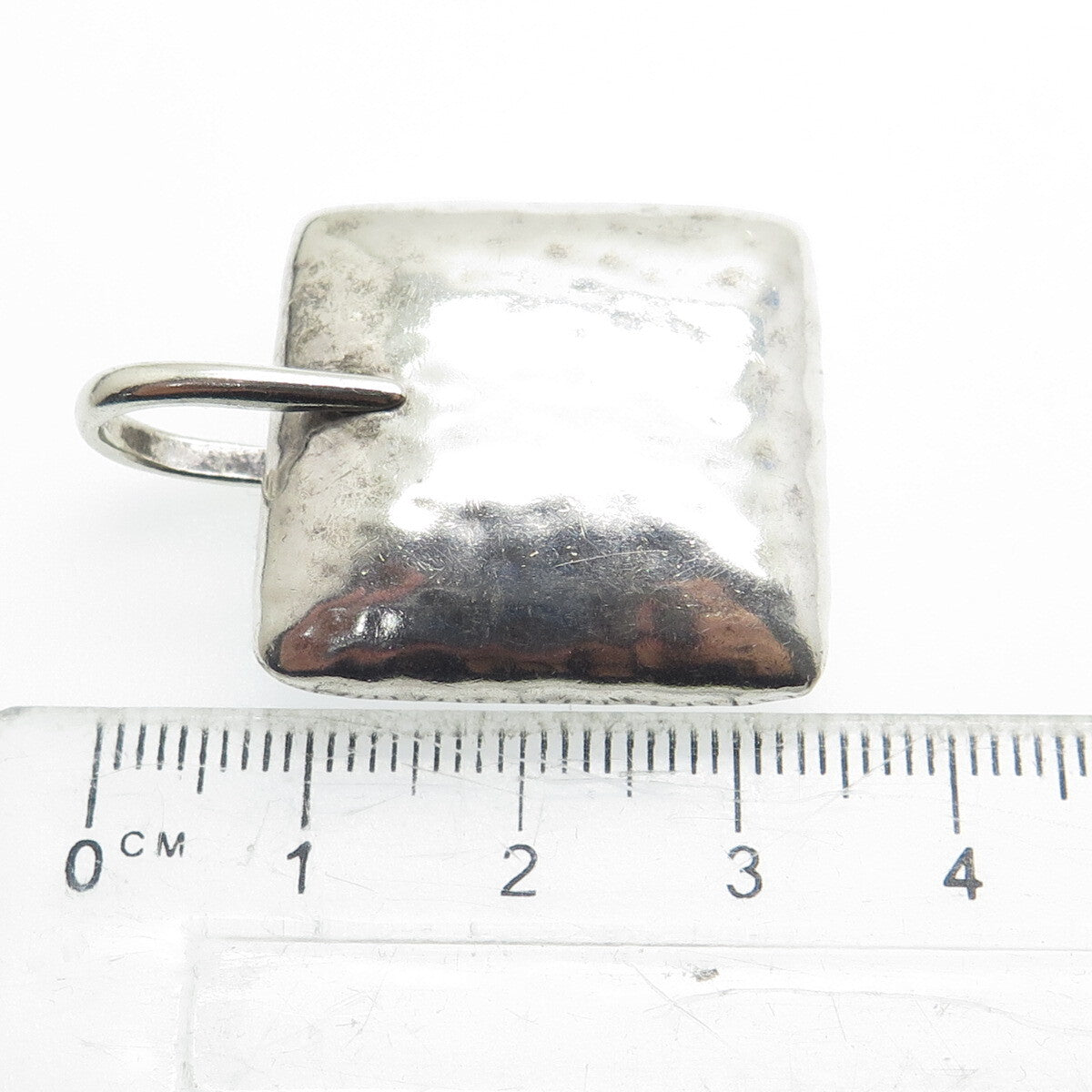 SILPADA 925 Sterling Silver Vintage Hammered Finish Modernist Pendant