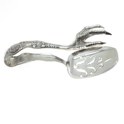 TIFFANY & CO. Sterling Silver Antique Victorian 1885 English King Serving Tongs