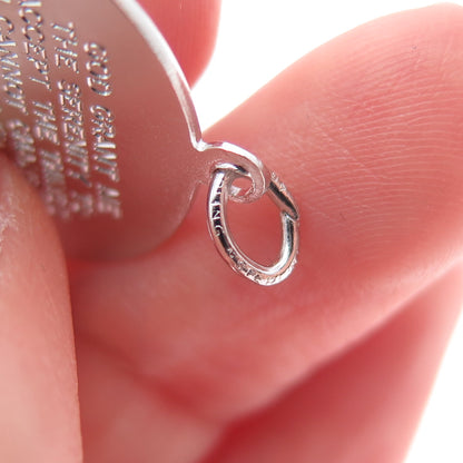 925 Sterling Silver Vintage Praying Hands Religious Charm Pendant