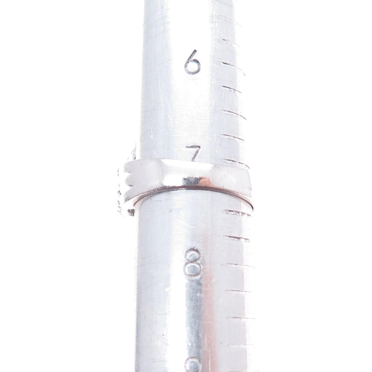 CLYDE DUNEIER 925 Sterling Silver Real Lavender & White Sapphire Ring Size 7.25