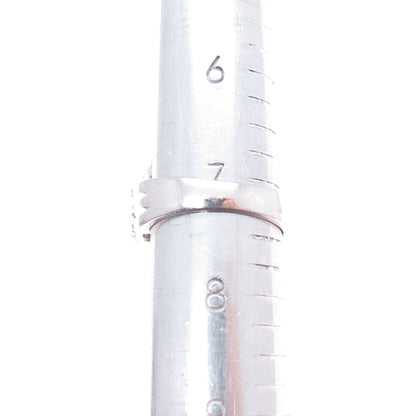 CLYDE DUNEIER 925 Sterling Silver Real Lavender & White Sapphire Ring Size 7.25