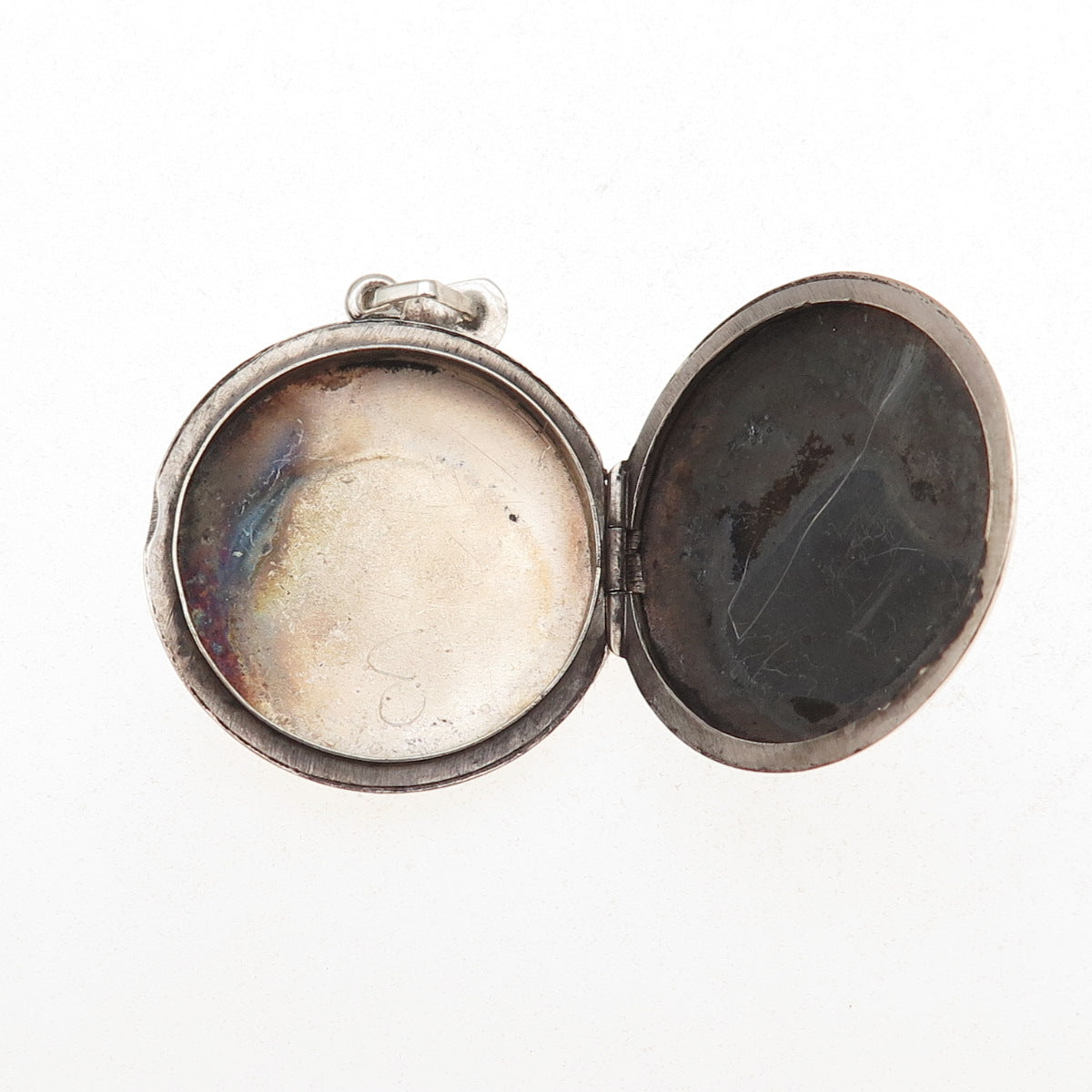 Joseph Smith & Sons 925 Sterling Silver Vintage Birmingham Floral Locket Pendant