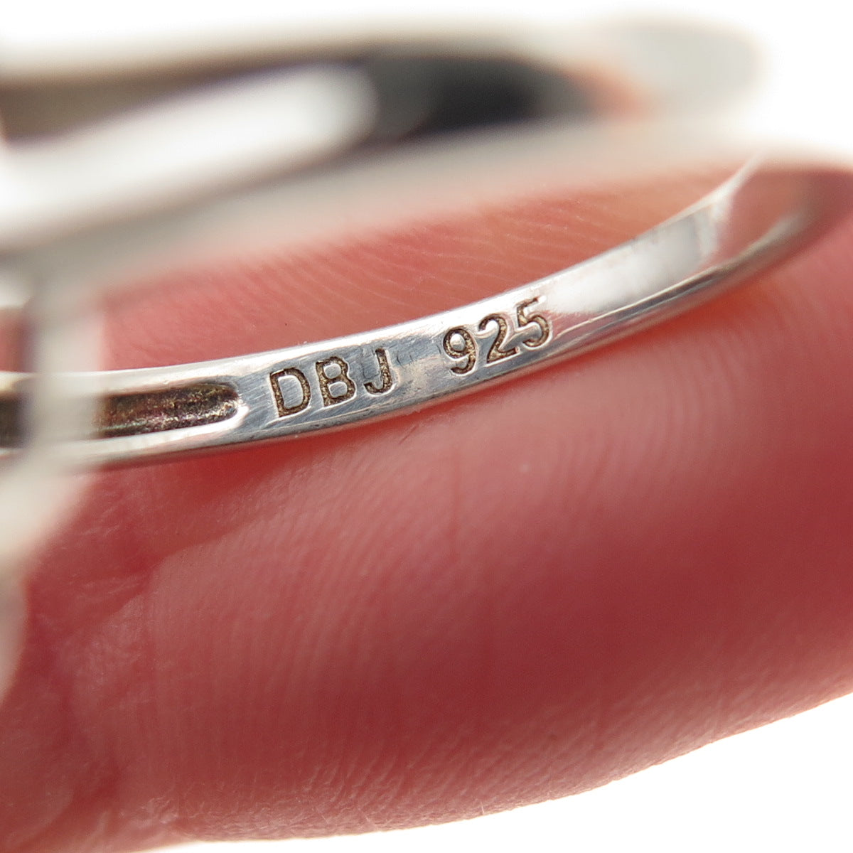 DEE BERKLE 925 Sterling Silver Real Sapphire & White Topaz Ring Size 8.25