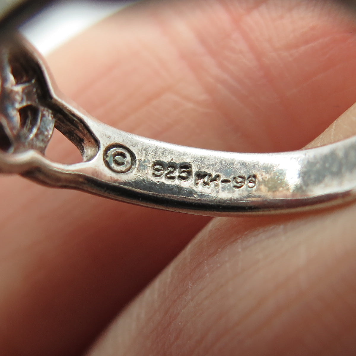 KIT HEATH 925 Sterling Silver Vintage 1998 Celtic Knot Oxidized Ring Size 5.25