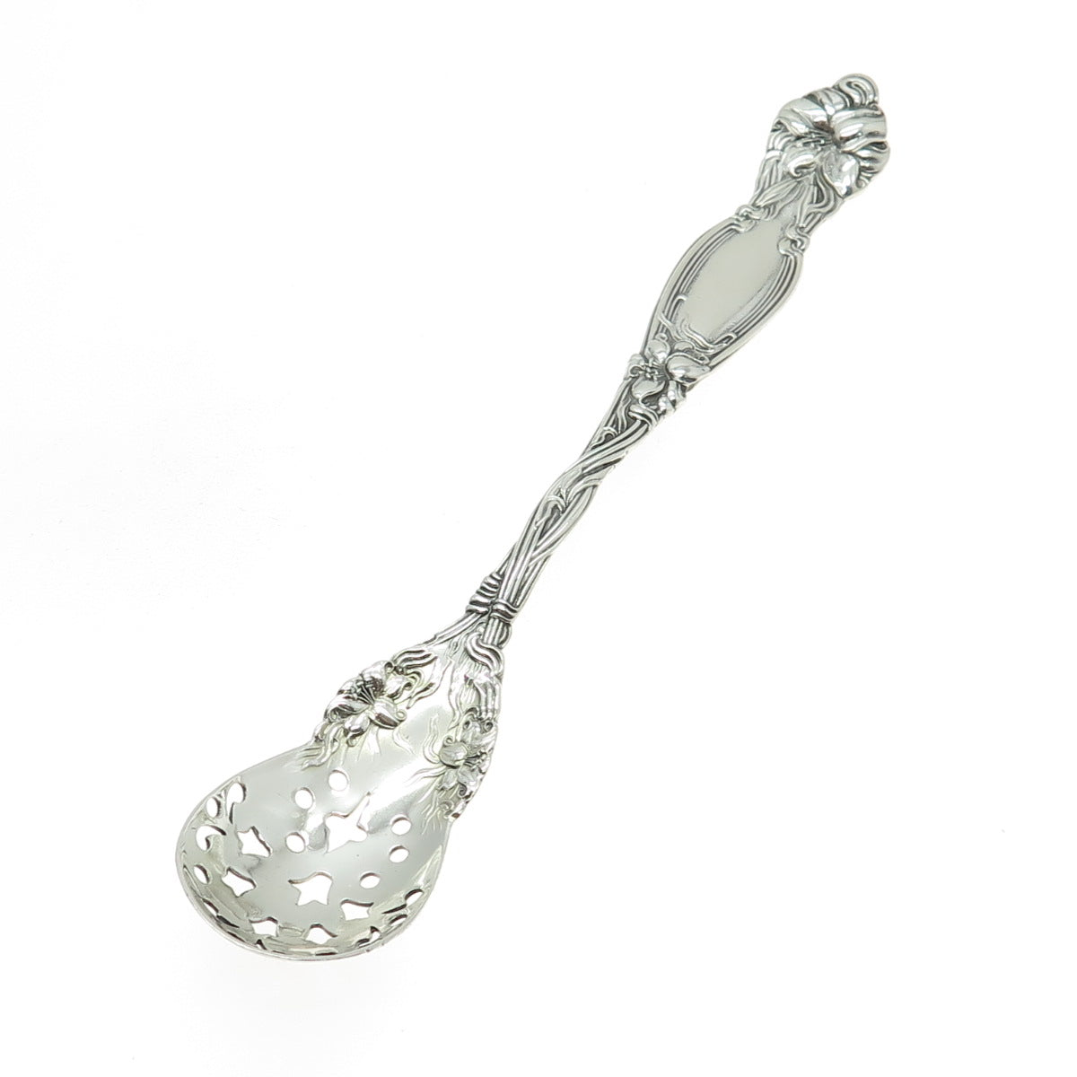 International Silver 925 Sterling Silver Antique 1903 Frontenac Olive Spoon