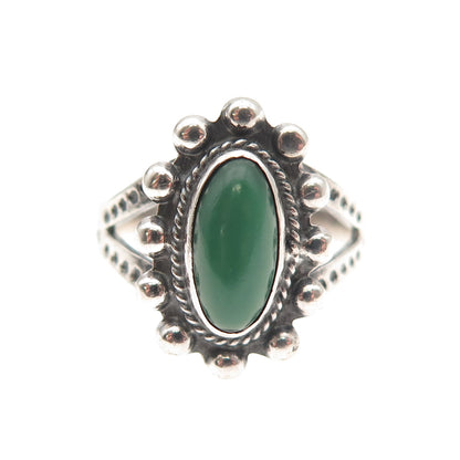 Old Pawn Sterling Silver Vintage Southwestern Royston Turquoise Ring Size 5.5