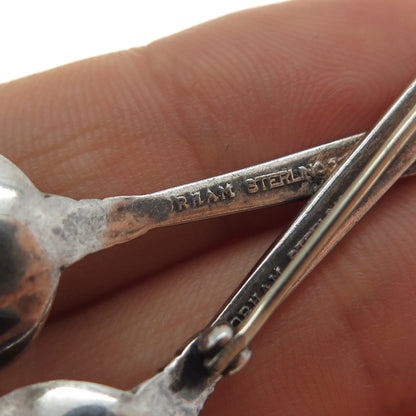 GORHAM 925 Sterling Silver Antique 1941 Sovereign-Old Crossed Spoon Pin Brooch