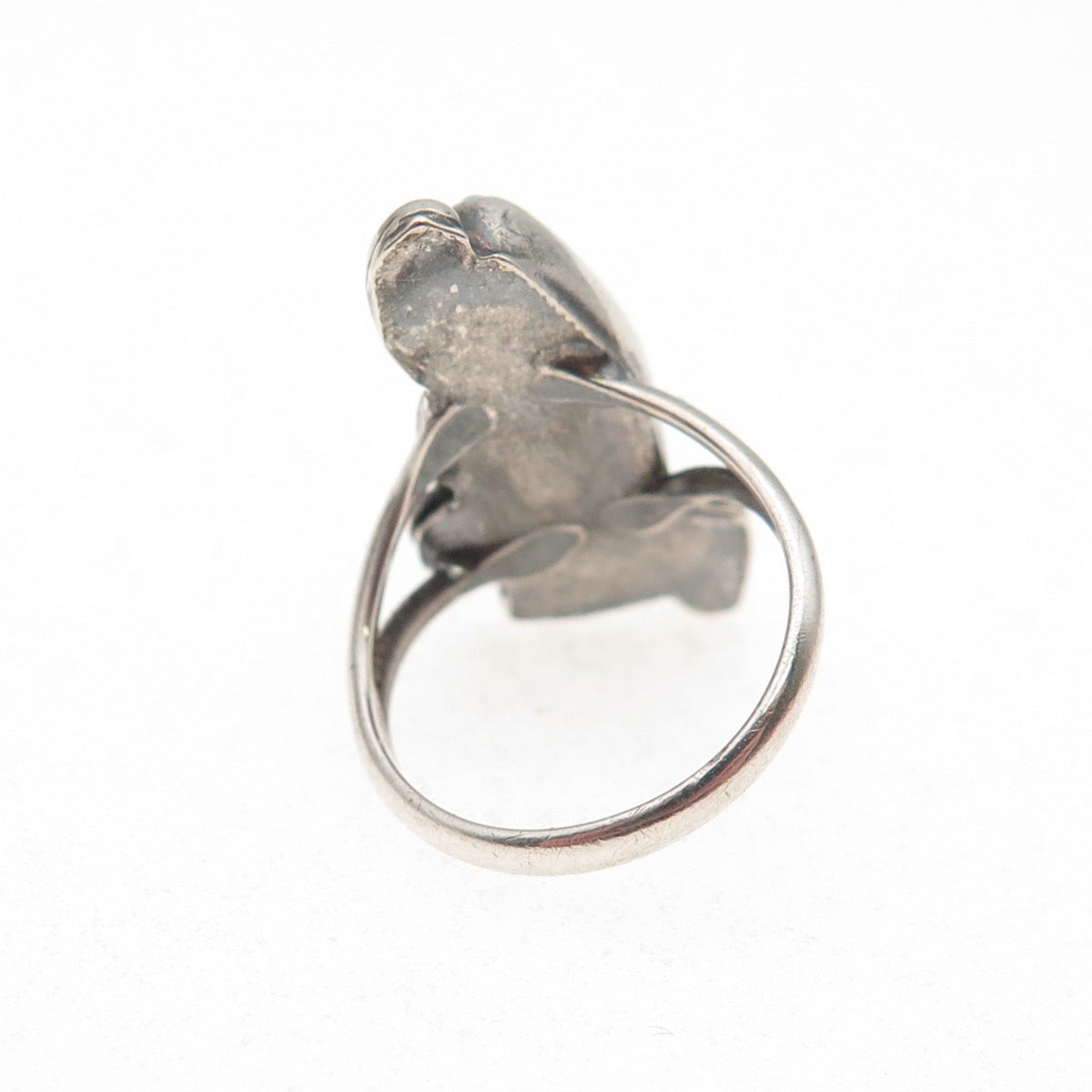 Old Pawn 925 Sterling Silver Vintage Southwestern Turquoise Ring Size 2.5