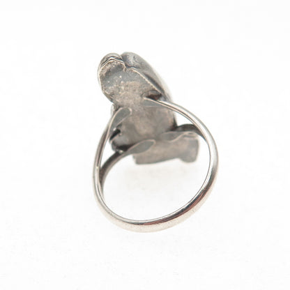 Old Pawn 925 Sterling Silver Vintage Southwestern Turquoise Ring Size 2.5