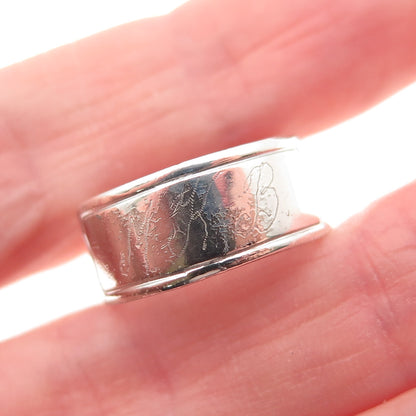 UNCAS 925 Sterling Antique Art Deco Good Luck Chinese Character Ring Size 7.25