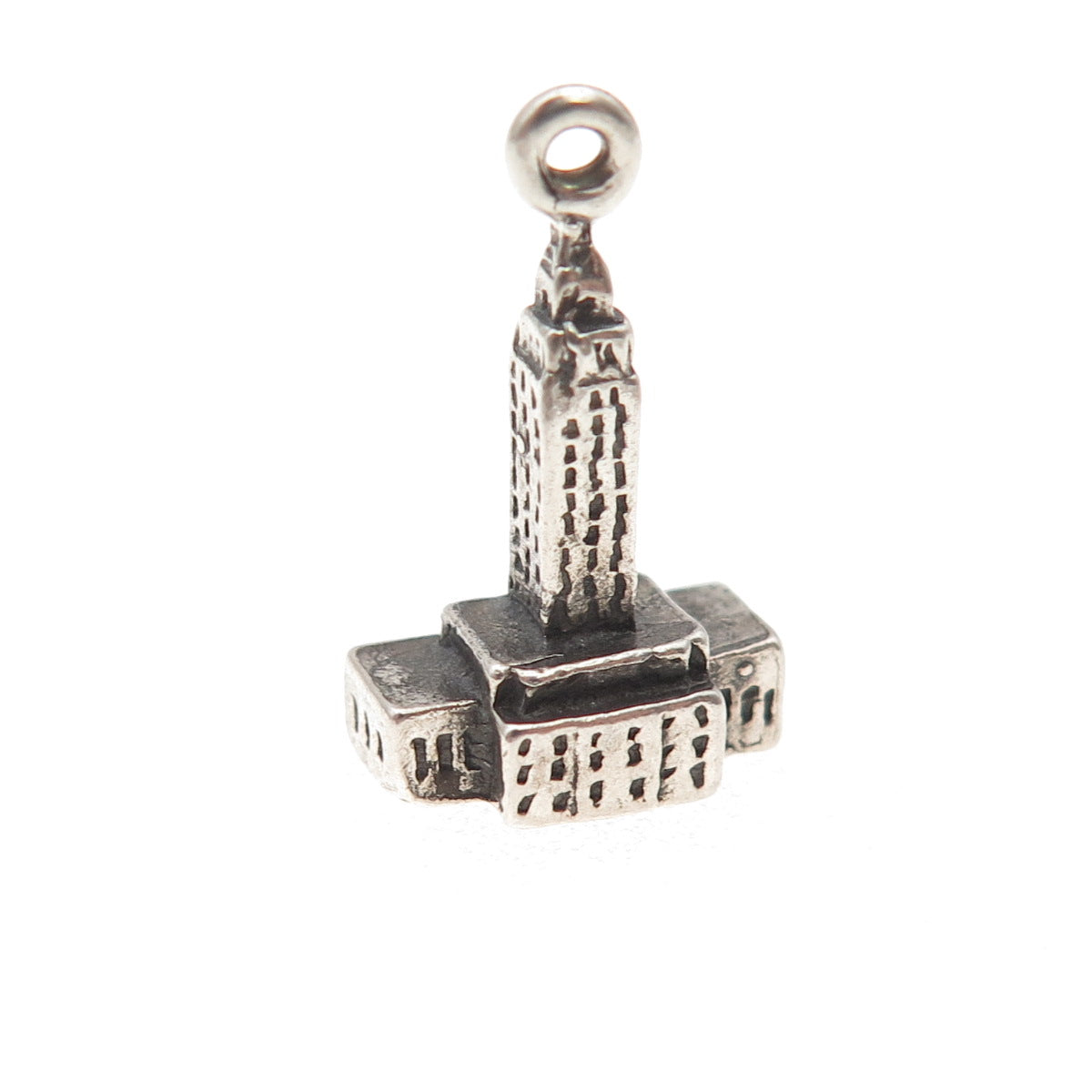 925 Sterling Silver Vintage Ottawa Parliament Building 3D Mini Charm Pendant