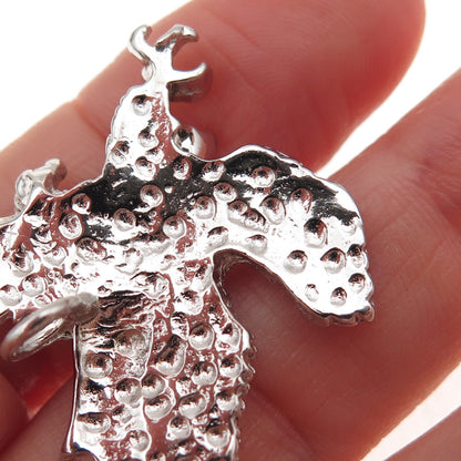 925 Sterling Silver Vintage Flying Eagle Pendant