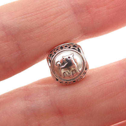 Pandora 925 Sterling Silver Taurus Zodiac Sign Slide Bead Charm