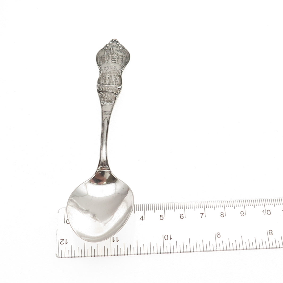 Shepard 925 Sterling Silver Antique Art Deco Sioux City Coffee Spoon