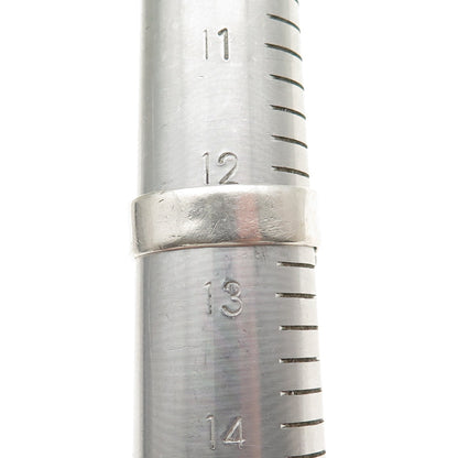 Old Pawn Sterling Silver Vintage Southwestern Turquoise Tribal Ring Size 12.5