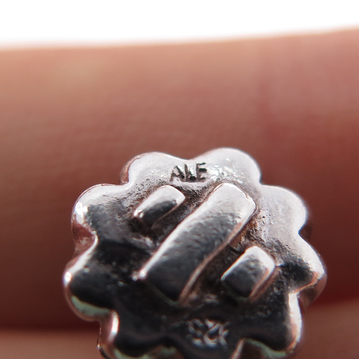 PANDORA 925 Sterling Silver & Gold Christmas Tree Slide Bead Charm