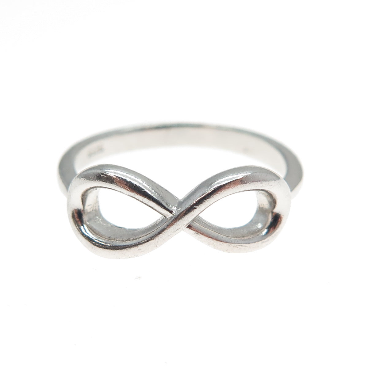 925 Sterling Silver Vintage Infinity Ring Size 6.25