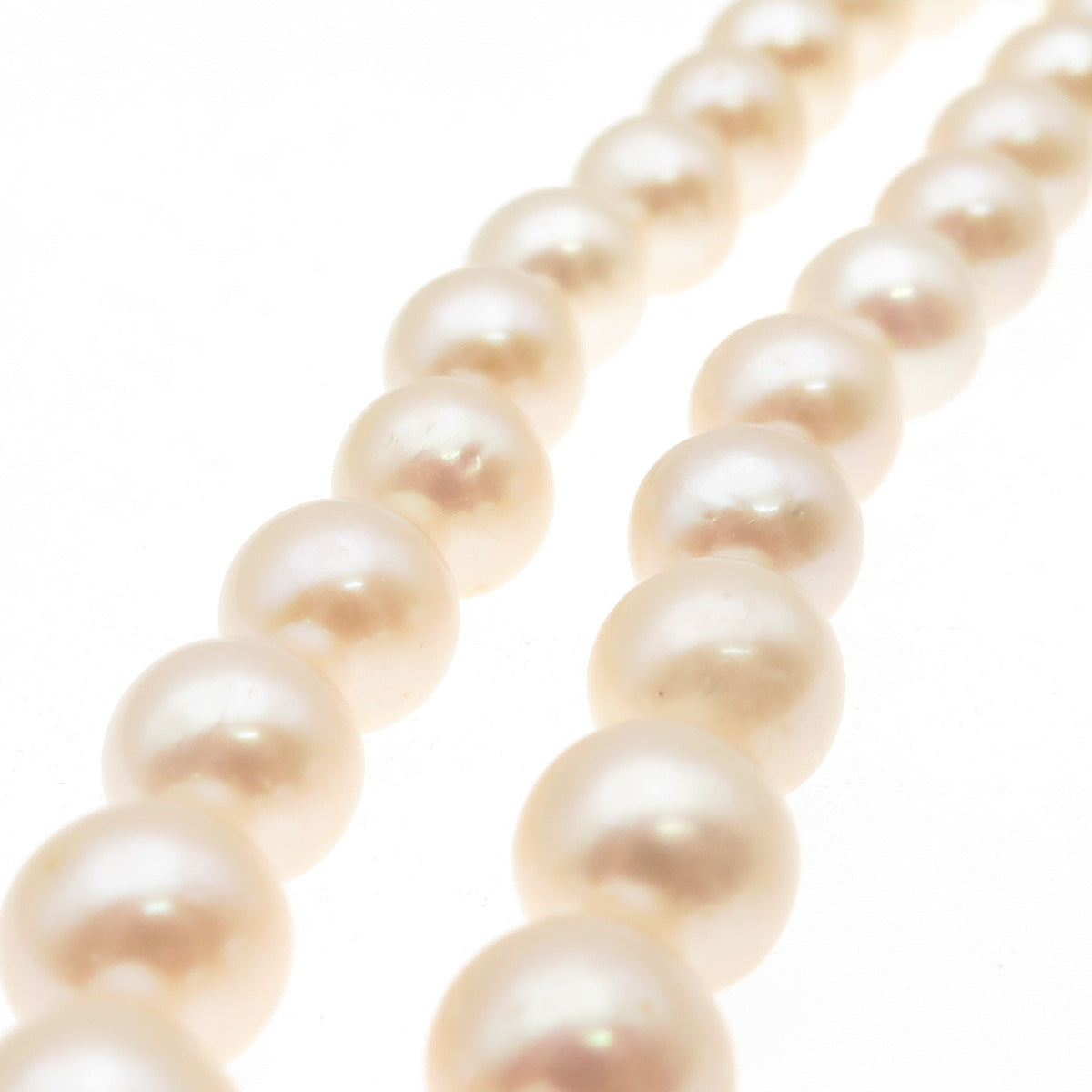 925 Sterling Silver Vintage Real Pearl Beaded Necklace 18"