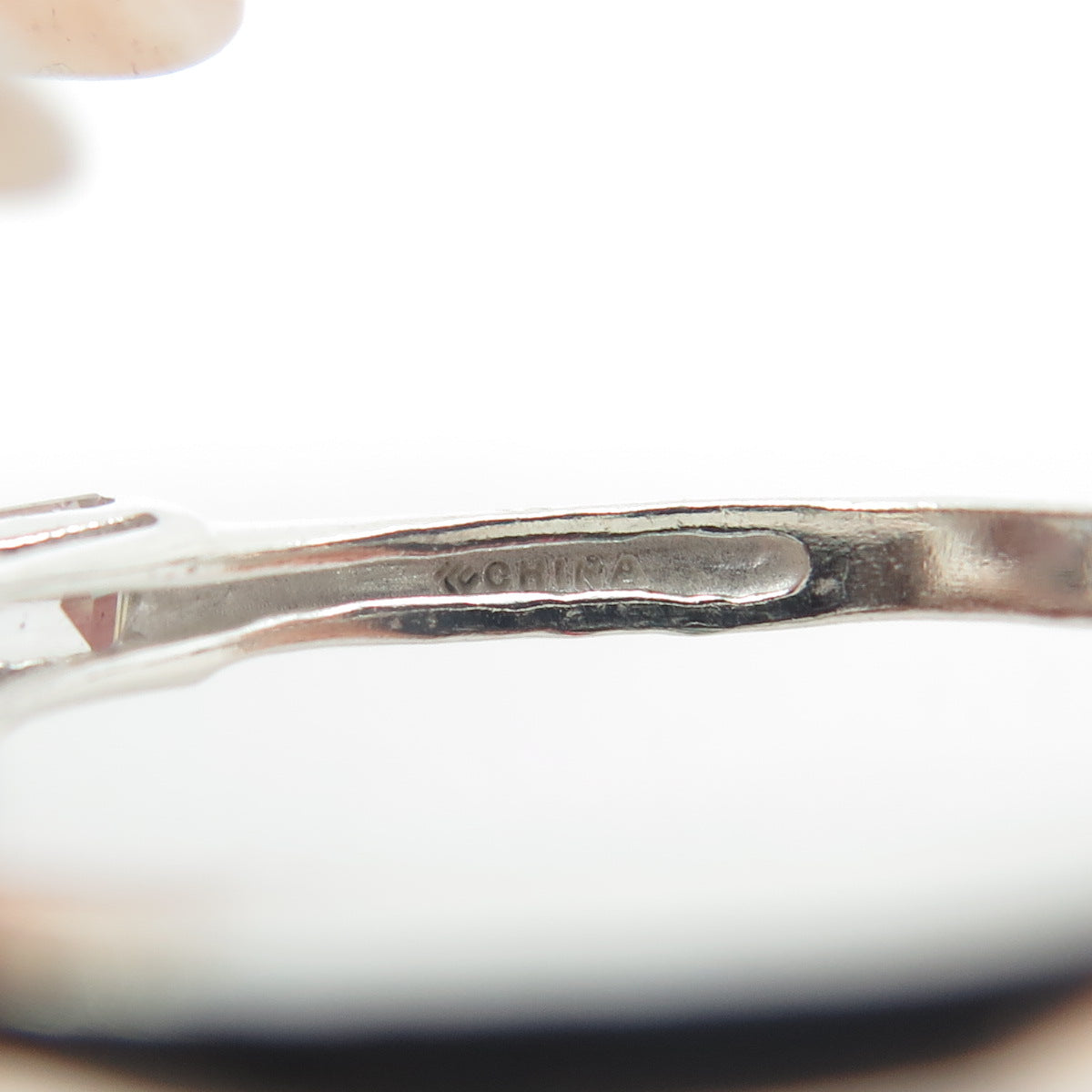 925 Sterling Silver Princess-Cut C Z Engagement Ring Size 11.25